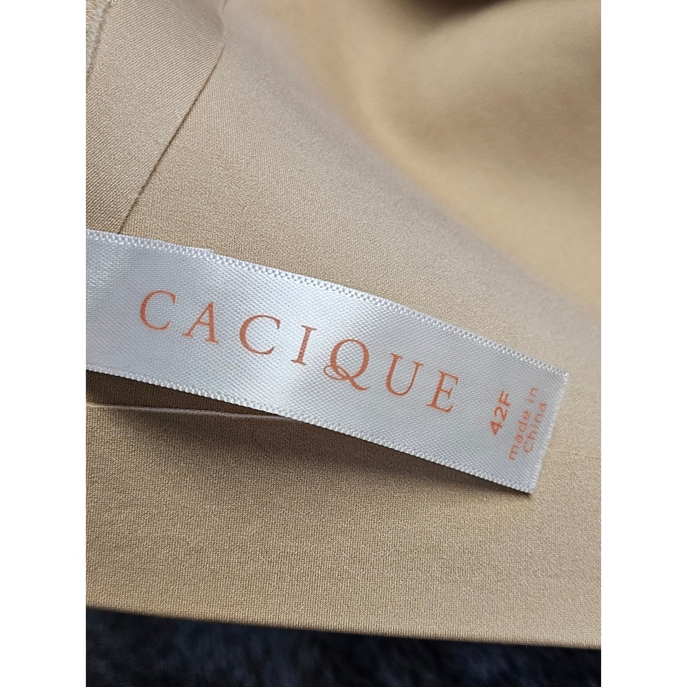 Cacique Tan Smooth Lightly Lined Full Coverage T-Shirt Bra 42F Nude 1115324 - Picture 3 of 4